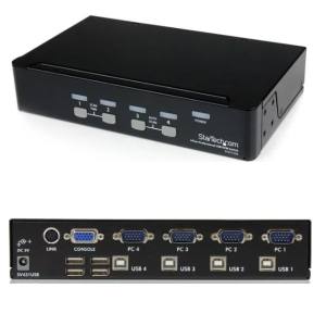 スターテックドットコム StarTech.com スターテック SV431USB プロ仕様 4ポートシングルVGAディスプレイ対応USB接続KVMスイッチ / PCパソコンCPU切替器