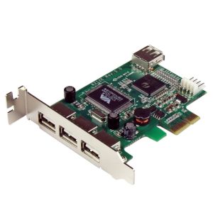 スターテックドットコム StarTech.com スターテック PEXUSB4DP High Speed USB 2.0 4ポート増設PCI Expressカード