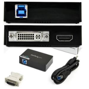 スターテックドットコム StarTech.com スターテック USB32HDDVII USB 3.0-HDMI&DVIマルチディスプレイ変換アダプタ