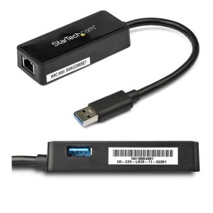 スターテックドットコム StarTech.com スターテック USB31000SPTB USB 3.0-Gigabit Ethernet LANアダプタ ブラック