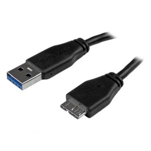 スターテックドットコム StarTech.com スターテック USB3AUB3MS SuperSpeed USB 3.0 A - Micro B スリムケーブル
