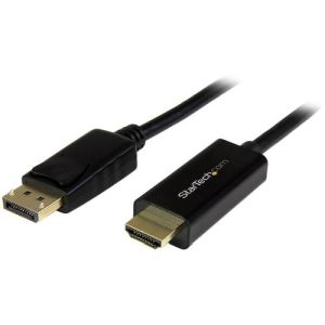 スターテックドットコム StarTech.com スターテック DP2HDMM1MB DisplayPort - HDMI変換ケーブル 1m 4K解像度/UHD対応