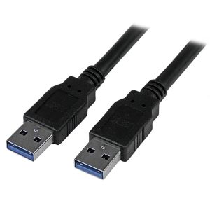 スターテックドットコム StarTech.com スターテック ZU200LU USB 3.0 ケーブル A オス - A オス 3m ブラック USB 3.1 Gen 1 5 Gbps