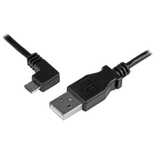 スターテックドットコム StarTech.com スターテック ZU201M6 スマホ充電Micro-USBケーブル 0.5m L型左向きマイクロUSB オス - USB オス 24AWG