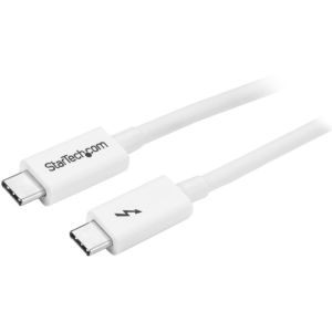 スターテックドットコム StarTech.com スターテック ZU201HX Thunderbolt 3 ケーブル 20Gbps 2m ホワイト USB Type-C DisplayPort互換