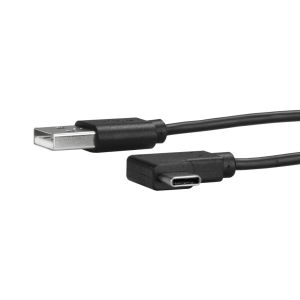 スターテックドットコム StarTech.com スターテック ZU201GY USB-C - USB-A 変換ケーブル USB 2.0準拠 L型Type-C オス - A オス 1m