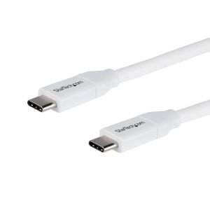 スターテックドットコム StarTech.com スターテック ZU201Q7 USB 2.0 Type-C ケーブル ホワイト 4m 最大5Aで給電充電対応 USB-IF認証済み