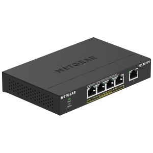 ネットギア NETGEAR ネットギア GS305PP-100JPS 卓上型コンパクトアンマネージスイッチングハブ ギガビット 5ポート PoE+ 4ポート 83W