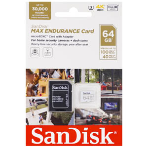 サンディスク SanDisk 海外パッケージ サンディスク マイクロSXHC 64GB SDSQQVR-064G-GN6IA 高耐久 UHS-I U3 class10 V30 microsdカード