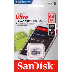 サンディスク SanDisk 海外パッケージ サンディスク マイクロSDXC 64GB SDSQUNR-064G-GN3MN Class10 R=100MB/s microsdカード