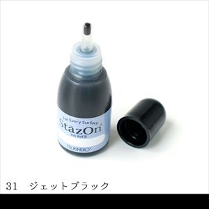 ツキネコ ツキネコ ステイズオン インカー オールマイティーインクパッド 金属 プラスチック 皮革 15ml Jet Black SZR-031