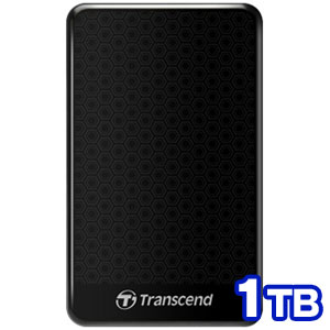 トランセンド Transcend トランセンド TS1TSJ25A3K 外付け ポータブルHDD 1TB USB3.1 Gen1 ブラック ハードディスク