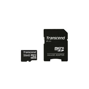トランセンド Transcend トランセンド マイクロSDHC 32GB TS32GUSDHC10 Class10 アダプタ付 microSDカード