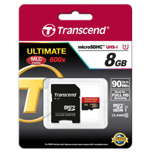 トランセンド Transcend microSDHC 8GB TS8GUSDHC10U1 UHS-I Class10 600倍速 MLC