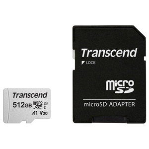 トランセンド Transcend トランセンド マイクロSDXC512GB TS512GUSD300S-A UHS-I U3 Class 10 V30 A1 microsdカード