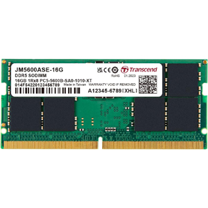 トランセンド Transcend トランセンド JM5600ASE-16G 16GB JM DDR5 5600 SO-DIMM 1Rx8 2Gx8 CL46 1.1V