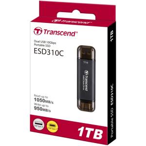 トランセンド Transcend トランセンド Transcend TS1TESD310C 1TB External SSD ESD310C USB 10Gbps Type C/A