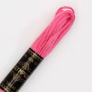 オリムパス オリムパス 刺しゅう糸 刺繍糸 25番 6かせ 8mｘ6本 6束 カラー 105 ピンク 赤系