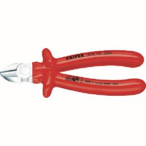 クニペックスツールズ KNIPEX KNIPEX 7007-160 絶縁1000V斜ニッパー 160mm クニペックスツールズ