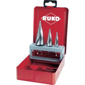 RUKO RUKO 101026 2枚刃スパイラルステップドリルセット 3本組 ハイス ルコ