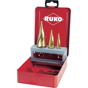 RUKO RUKO 101026T 2枚刃スパイラルステップドリルセット 3本組 チタン ルコ