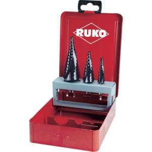 RUKO RUKO 101026F 2枚刃スパイラルステップドリルセット 3本組 チタンアルミウム ルコ