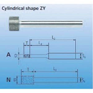 フェアッド PFERD PFERD DZY-A1.0-257890 ダイヤモンドインターナルバー 3mm軸 120 刃径1.0mm