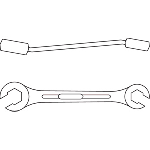 ゲドレー GEDORE GEDORE 両口フレアナットレンチ 8×10 6057190