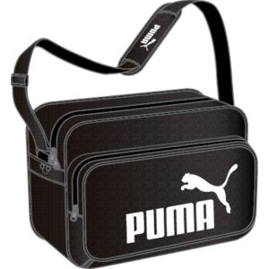 プーマ PUMA プーマ トレーニング PU ショルダー Mサイズ 01 ブラック ホワイト 75370 PUMA