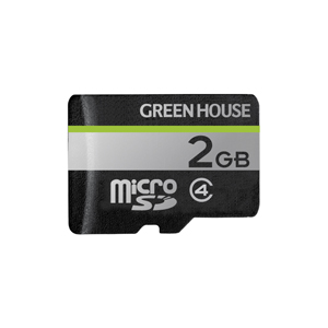 グリーンハウス GreenHouse グリーンハウス GH-SDM-D2G microSDHCカード2GB クラス4