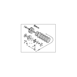 スペシャルパーツタケガワ SP武川 スペシャルパーツタケガワ 02-01-5106 SPECIAL CLUTCH S D KIT スリッパークラッチ クロス用 6Vモンキー 12V-DAX 遠心車用