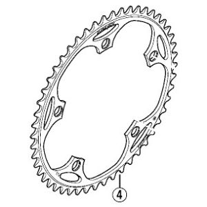 シマノ SHIMANO シマノ SHIMANO DURA-ACE TRACK チェーンリング 50T (1/2’×3/32’) Y16S50000 FC-7710