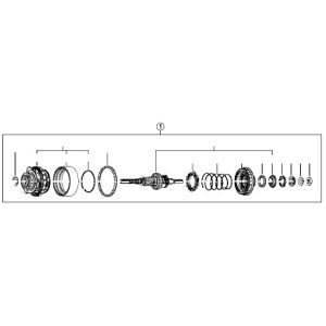 シマノ SHIMANO シマノ SHIMANO Y37J98010 内部一式組立品 軸長184mm