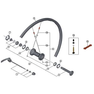 シマノ SHIMANO シマノ SHIMANO Y4T298010 WH-9000 C24 TL F スポーク 285mm