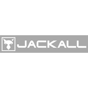 ジャッカル JACKALL ジャッカル カッティングステッカー 長方形 L ホワイト