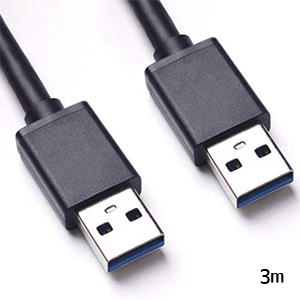 輸入特価アウトレット USB3.0-USB3.0 オスケーブル 3m ブラック