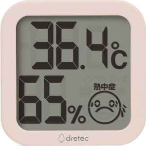 ドリテック dretec ドリテック O-421PK デジタル温湿度計 ピンク