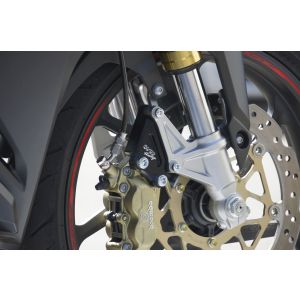 オーヴァーレーシング OVER RACING オーヴァーレーシング 83-02-11B Fキャリパーサポート ブラック ブレンボ4P/40mm CBR250RR