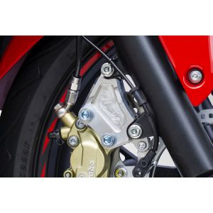 オーヴァーレーシング OVER RACING オーヴァーレーシング 83-102-11B Fキャリパーサポート ブラック ブレンボ4P CBR400R 16-18/19-