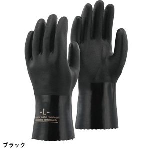 おたふく手袋 おたふく手袋 A-208 L 黒 PVCオイルレジスタント 3双組