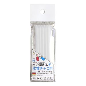 日本紐釦貿易 Nippon Chuko NBK ノック式水性チャコ用替え芯 4.0mm芯 5本入 ホワイト SDY5440 日本紐釦貿易