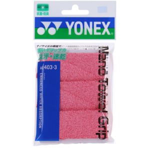 ヨネックス YONEX ヨネックス ナノタオルグリップ AC403-3 オーバーグリップテープ レッド AC4033 001 YONEX