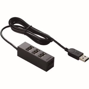 エレコム ELECOM エレコム U2H-TZ427SBK 4ポート 機能主義USBハブ コンパクト ACアダプタ付 ブラック