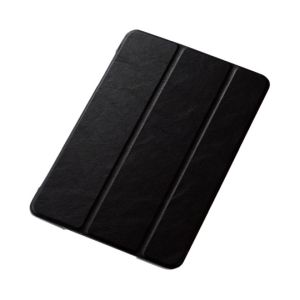 ELECOM エレコム エレコム TB-A19SWVBK iPad mini 2019 フラップカバー 背面クリア ソフトレザー 2アングル ブラック