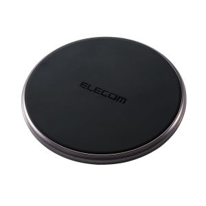 エレコム ELECOM エレコム W-QA14BK Qi規格対応ワイヤレス充電器/10W/5W/Type-C入力/卓上タイプ/ブラック