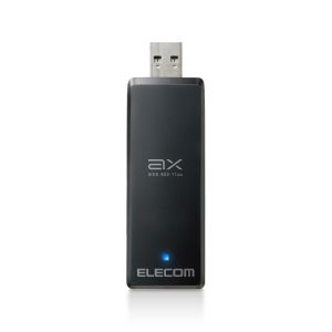 エレコム ELECOM エレコム WDC-X1201DU3-B 無線LAN子機 11ax Wi-Fi6 USB3.0 ブラック