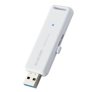 エレコム ELECOM エレコム ESD-EMB0500GWH 外付けSSD ポータブル USB3.2 Gen1 対応 スライド式 500GB ホワイト