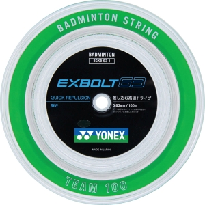 ヨネックス Yonex ヨネックス バドミントンストリングス EXBOLT 63 エクスボルト 63 100M ホワイト YONEX