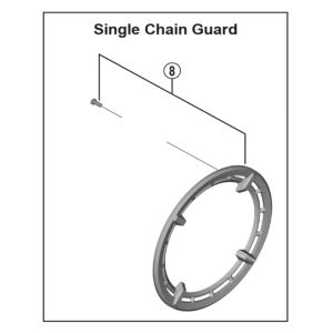 シマノ SHIMANO シマノ SHIMANO 44T用 シングルガード&ボルト Y0J198030 FC-E6100