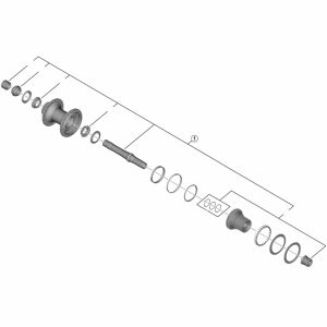 シマノ SHIMANO シマノ SHIMANO Y3FP98010 FH-MT901-B ハブ軸ユニット 148mm